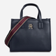 Torebka shopper damska Tommy Hilfiger Th City Summer Mini Tote AW0AW14875 Space Blue (8720644241578) - obraz 1