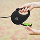 Поводок-рулетка для собак WAUDOG R-leash с контейнером для пакетов светоотражающая лента L до 40 кг 5 м Черный (26291Collar) - изображение 6