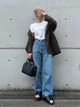 Пиджак удлиненный женский Uniqlo 2265259 XXL Коричневый (1159786332) - изображение 8