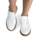 Кеди жіночі шкіряні Woman's heel білі (О-966) 38 - зображення 3