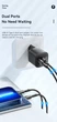 20W швидка зарядка. Зарядний пристрій, 2USB PD QC3.0 type-C для Samsung, Iphone, Apple, Xiaomi та ін. Essager чорний. - зображення 3