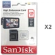 microSDXC (UHS-1 U3) SanDisk High Endurance 256Gb class 10 V30 (100Mb/s) (adapterSD) - зображення 2