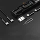 Адаптер для зберігання MicroSD карт та сім карт McDodo Nano SIM, microSD, TF Black - зображення 10