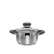 Каструля з нержавіючої сталі Zauberg 1,3 л ZB-1,3 CG GREY - зображення 1