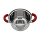 Кастрюля из нержавеющей стали Zauberg 1.9 л ZB-1.9 CR RED - изображение 2