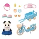 Ігровий набір Sylvanian Families Панда з велосипедом та роликами (5652) (10-575877) - зображення 2