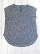 Блуза в цветы с молнией сзади Only Синяя 11205 2XL (50) - изображение 3