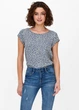 Блуза в цветы с молнией сзади Only Синяя 11205 XL (48) - изображение 1