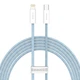 Кабель BASEUS Type-C для освещения Dynamic Series Fast Charging Data Cable |2m, 20W| (CALD000107) blue - изображение 1
