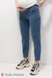 Стильные джинсы для беременных Юла Мама Sheldon denim M темно-голубой (DM-23.011) - изображение 4