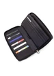 Чёрный кожаный мужской клатч из кожи рептилии Marco Coverna 086-5901 Black - изображение 5