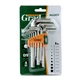 Ключи шестигранные 9шт 1.5-10мм CrV (короткие) GRAD (4022075) 1483090 - изображение 3