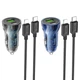 Автомобільний зарядний пристрій USB+Type-C, + кабель Type-C-Lightning Car з швидкою зарядкою Charger PD30W+QC3.0, Hoco (6931474782298) - зображення 3