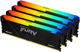 Оперативная память Kingston Fury DDR4-2666 65536MB PC4-21328 (Kit of 4x16384) Beast RGB 1Rx8 Black (KF426C16BB2AK4/64) - изображение 1