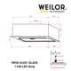 Вытяжка полновстраиваемая WEILOR PBSR 52301 GLASS WH 1100 LED Strip - изображение 10