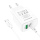 Сетевое ЗУ с кабелем Typ-C to Type-C BA67A 1xUSB\1XType-C PD 20WQC3.0 charger 3.0A charger White BA67ACCW - изображение 2