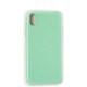 Чехол Fiji Silicone Case для Apple iPhone XR бампер накладка Full Soft Spearmint (без лого) - изображение 4