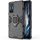 Чехол Fiji Ring для Xiaomi Poco F4 GT бронированный бампер с кольцом подставкой черный - изображение 2