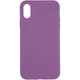 Чехол Fiji Silicone Case для Apple iPhone XR бампер накладка Full Soft Purple (без лого) - изображение 2