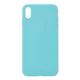 Чехол Fiji Silicone Case для Apple iPhone XR бампер накладка Full Soft Blue (без лого) - изображение 1