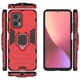 Чохол Fiji Ring для Xiaomi Poco X4 GT броньований бампер з кільцем підставкою червоний - зображення 2