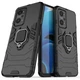 Чехол Fiji Ring для Realme GT Neo 2 бронированный бампер с кольцом подставкой черный - изображение 1