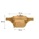 Сумка-бананка тактична на пояс польова для силових структур AOKALI Outdoor A29 Sand (OPT-3871) - зображення 10