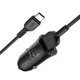 Автомобільний зарядний пристрій 2 USB швидка зарядка QC3.0 + кабель Type-C для телефона, Black, Hoco (6931474735089) - зображення 2