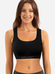 Sportowy top Sesto Senso Seamless S/M Czarny (5902385398893) - obraz 1