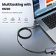 Кабель подовжувач UGREEN US372 USB Type C 3.1 Gen 2 PD100W 4K/60Hz 10Gbps 5A 1m Black (30205) - изображение 5