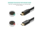 Кабель Micro HDMI UGREEN HD127 HDMI to Micro HDMI Cable 4K 3D PVC 0.5m Black (15841) - зображення 3