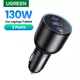 Автомобільний зарядний пристрій 130W UGREEN CD293 USB-C адаптер з швидкою зарядкою ноутбука, планшета, смартфона PD та QC 2C1A Black (90413) - зображення 1