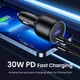 Автомобільний зарядний пристрій 130W UGREEN CD293 USB-C адаптер з швидкою зарядкою ноутбука, планшета, смартфона PD та QC 2C1A Black (90413) - зображення 3