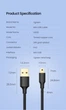 Кабель Mini USB to USB 2.0 UGREEN US132 для зарядки 0.25м Black (10353) - изображение 10