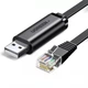 Кабель USB to RJ45 Ugreen CM204 Adapter for Cisco Router 3m Black (60813) - изображение 1
