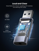 Внешняя звуковая карта UGREEN CM383 Audio Adapter USB 2.0 to 3.5mm Grey (80864) - изображение 7