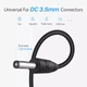 Кабель DC 3.5mm to USB Ugreen 10376 для зарядки 1m Black - изображение 6