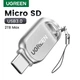 Картридер USB-C UGREEN CM331 устройство чтения карт Micro SD Тип C TF 2Tb 5Gbps Silver (15513) - изображение 2