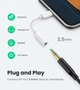 Переходник Lightning to 3.5 mm Ugreen US212 кабель для наушников 0.07м White (30759) - изображение 6