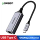 Адаптер Gigabit Ethernet UGREEN CM199 LAN 1000 Мбит/с TYPE-C to RJ45 Black (50737) - изображение 2