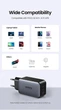 Быстрое зарядное устройство Ugreen CD244 65W для ноутбука PD iPhone 14 13 12 Pro Max 3 порта QС4.0 Black (10335) - изображение 7