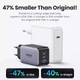 Быстрое зарядное устройство Ugreen CD244 65W для ноутбука PD iPhone 14 13 12 Pro Max 3 порта QС4.0 Black (10335) - изображение 8