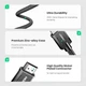 Кабель 8K HDMI 2.1 UGREEN HD135 Dolby Vision, eARC, VRR, QMS, QFT, 3D visual effect, HDR 8K 60Гц, 4K@120 Гц 48Gbps Zinc Alloy Shell Braided 1m Gray (70319) - зображення 11