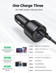 Автомобильное зарядное устройство 69W Ugreen адаптер для быстрой зарядки USB C PD и QC3.0 Black (20467) - изображение 8