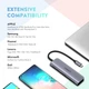 Концентратор USB-C Ugreen CM195 HUB 6в1 Type-C to HDMI/SDTF/USB 3.0x2/PD Space Grey (70411) - изображение 7