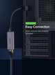 Мережевий адаптер 1000Mbps UGREEN USB 3.0 to RJ-45 Grey (50922) - зображення 6