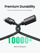 Кабель HDMI 2.1 UGREEN HD151 Подовжувач HDMI to HDMI M/F 8K@60Hz 4K@120Hz 48Gbps eARC HDCP для PS5 GoPro Hero Black 2m (40450) - зображення 7