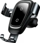 Автомобильный держатель с беспроводной зарядкой Baseus Metal Wireless Charger Gravity Car Mount Black - изображение 1