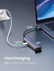 Концентратор USB 3.0 UGREEN CM512 USB Type-C 4K 60Hz 7 in 1 Grey (60515) - изображение 7