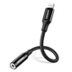 Переходник кабель Ugreen US211 MFI Lightning to 3.5 mm для наушников Black - изображение 1